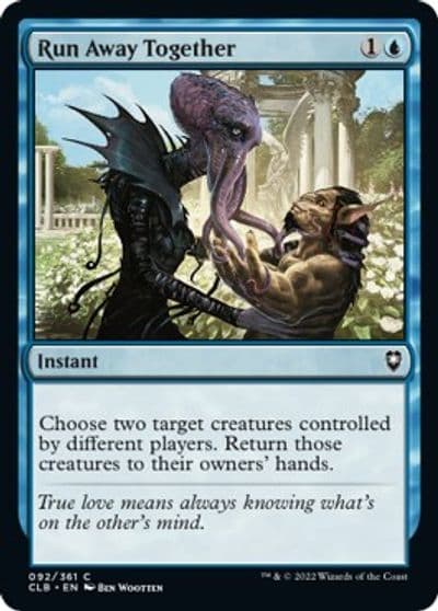 Run Away Together Commander Legends: Battle for Baldur's Gate Magic card
