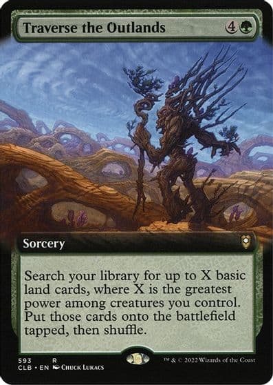 Traverse the Outlands Extended Art Commander Legends: Battle for Baldur's Gate Magic card