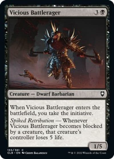 Vicious Battlerager Commander Legends: Battle for Baldur's Gate Magic card