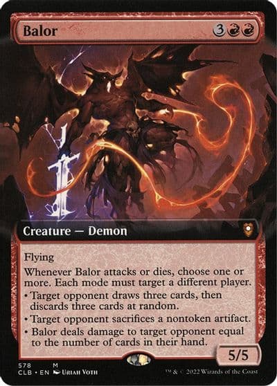 Balor Extended Art Commander Legends: Battle for Baldur's Gate Magic card
