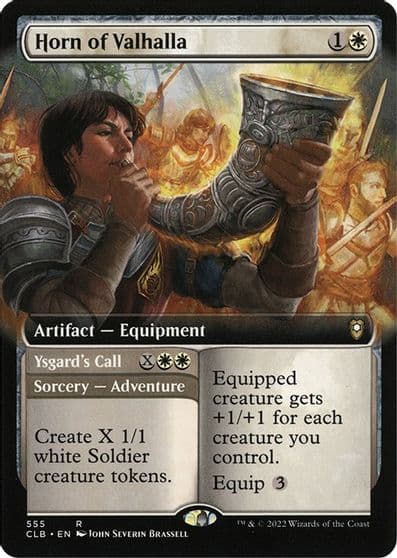 Horn of Valhalla Extended Art Commander Legends: Battle for Baldur's Gate Magic card
