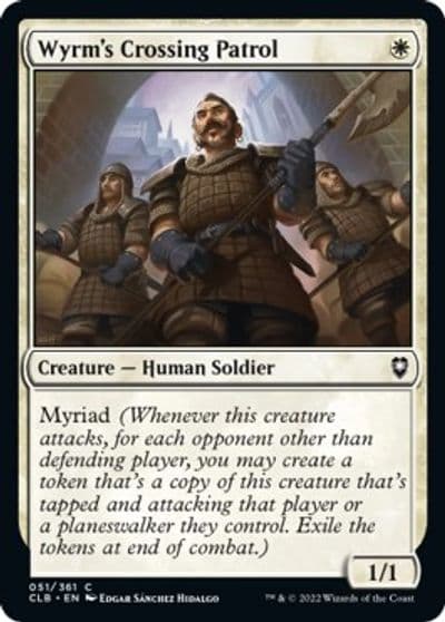 Wyrms Crossing Patrol Commander Legends: Battle for Baldur's Gate Magic card
