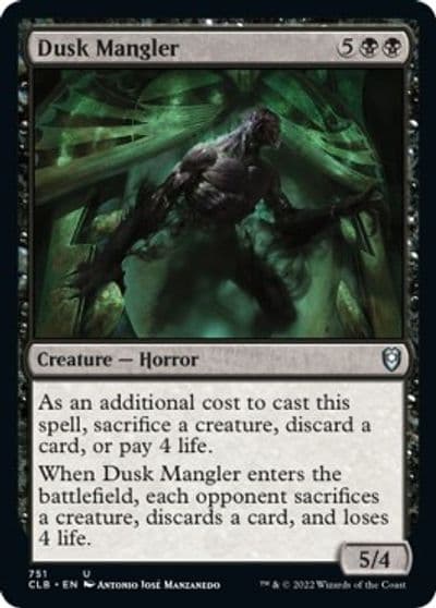 Dusk Mangler Commander Legends: Battle for Baldur's Gate Magic card
