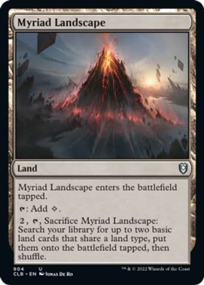 Myriad Landscape Commander Legends: Battle for Baldur's Gate Magic card