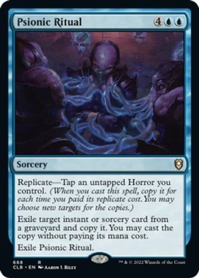 Psionic Ritual Commander Legends: Battle for Baldur's Gate Magic card