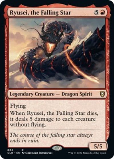 Ryusei the Falling Star Commander Legends: Battle for Baldur's Gate Magic card