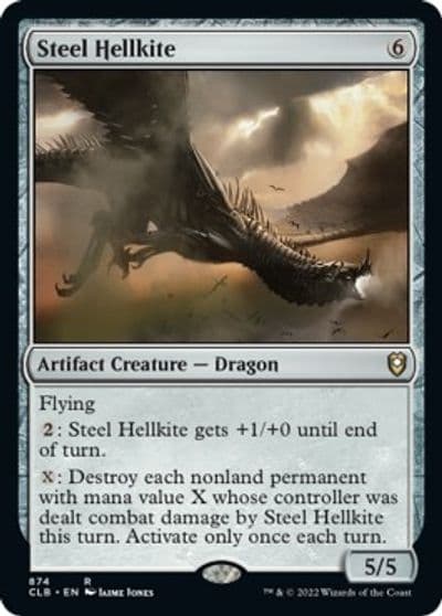 Steel Hellkite Commander Legends: Battle for Baldur's Gate Magic card