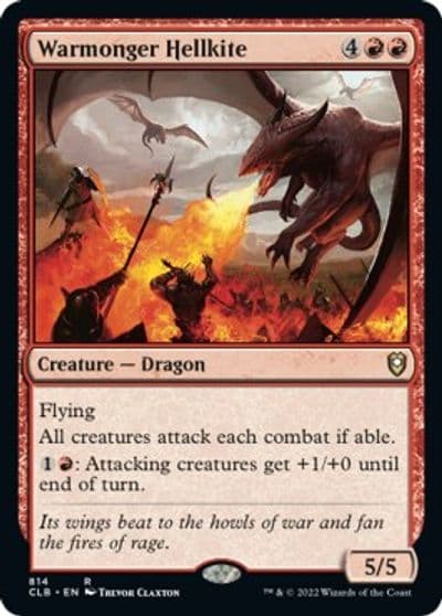 Warmonger Hellkite Commander Legends: Battle for Baldur's Gate Magic card