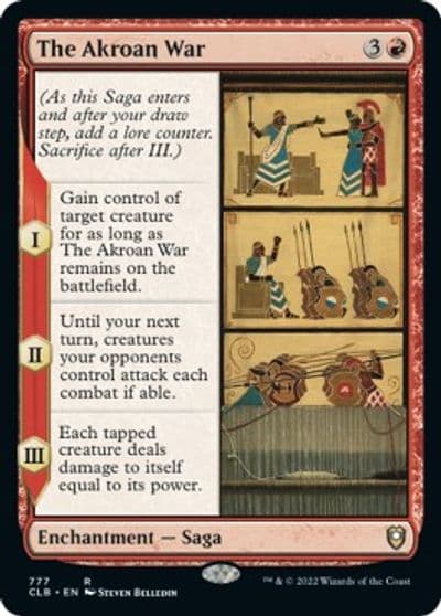 The Akroan War Commander Legends: Battle for Baldur's Gate Magic card