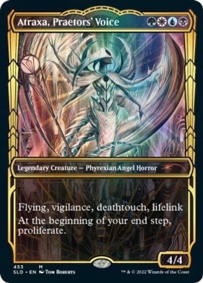 Atraxa Praetors Voice Gilded Foil Secret Lair Drop Series Magic card