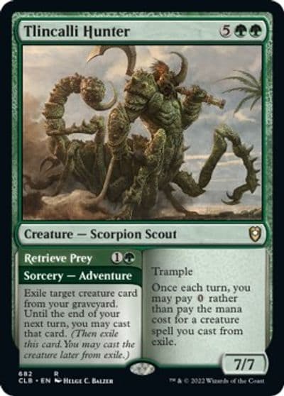 Tlincalli Hunter Commander Legends: Battle for Baldur's Gate Magic card