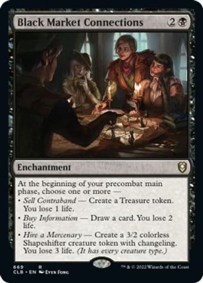 Black Market Connections Commander Legends: Battle for Baldur's Gate Magic card