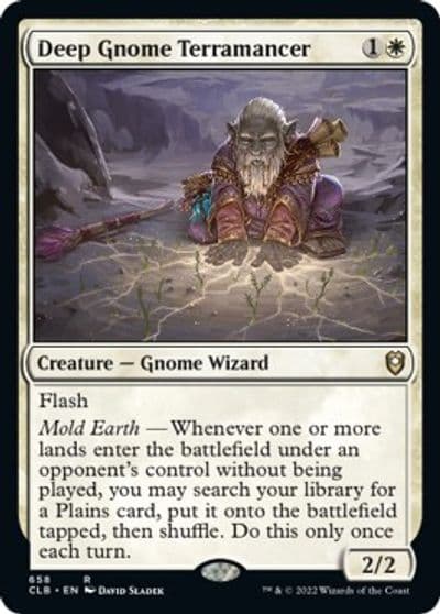 Deep Gnome Terramancer Commander Legends: Battle for Baldur's Gate Magic card