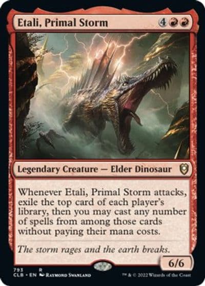Etali Primal Storm Commander Legends: Battle for Baldur's Gate Magic card