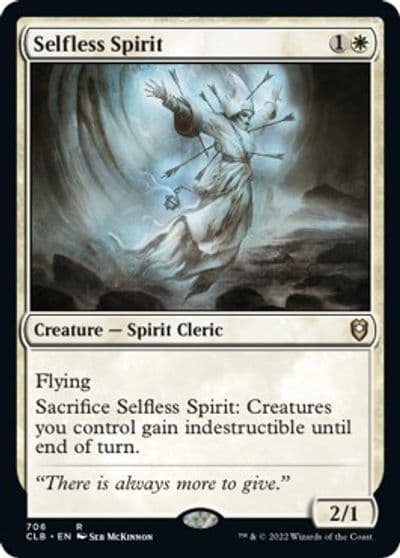 Selfless Spirit Commander Legends: Battle for Baldur's Gate Magic card