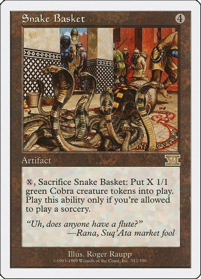 Snake Basket Classic Sixth Edition Magic card