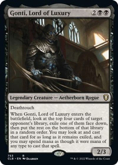 Gonti Lord of Luxury Commander Legends: Battle for Baldur's Gate Magic card