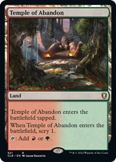 Temple of Abandon Commander Legends: Battle for Baldur's Gate Magic card