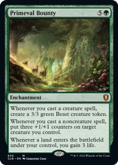 Primeval Bounty Commander Legends: Battle for Baldur's Gate Magic card