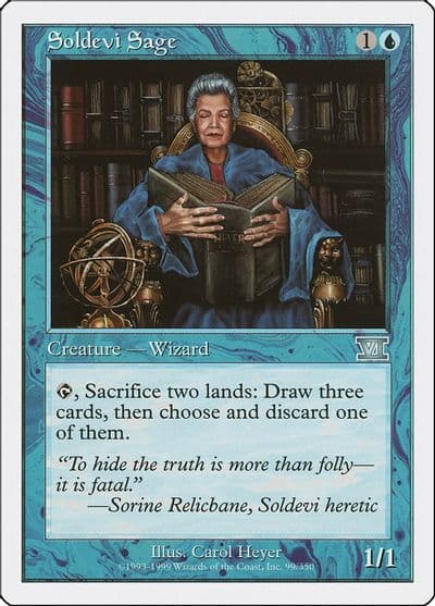 Soldevi Sage Classic Sixth Edition Magic card