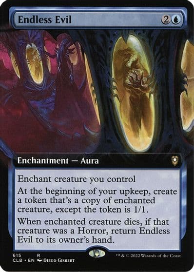 Endless Evil Extended Art Commander Legends: Battle for Baldur's Gate Magic card