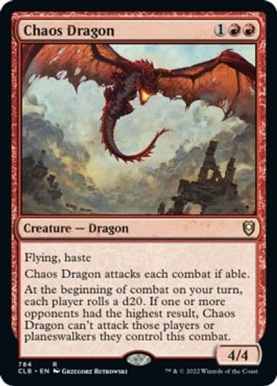 Chaos Dragon Commander Legends: Battle for Baldur's Gate Magic card