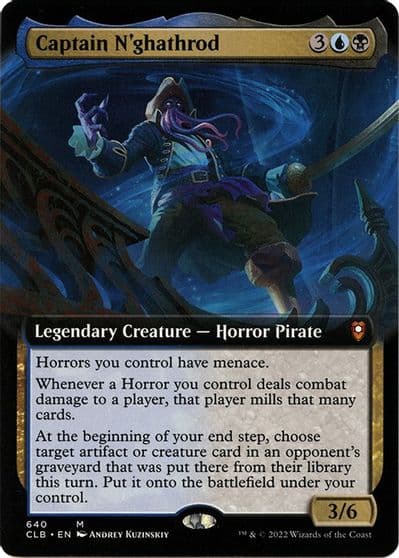 Captain Nghathrod Extended Art Commander Legends: Battle for Baldur's Gate Magic card