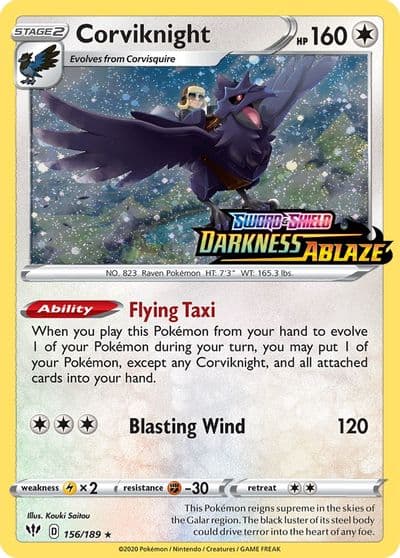 Corviknight (Darkness Ablaze Stamped) Miscellaneous Cards & Products Pokemon card