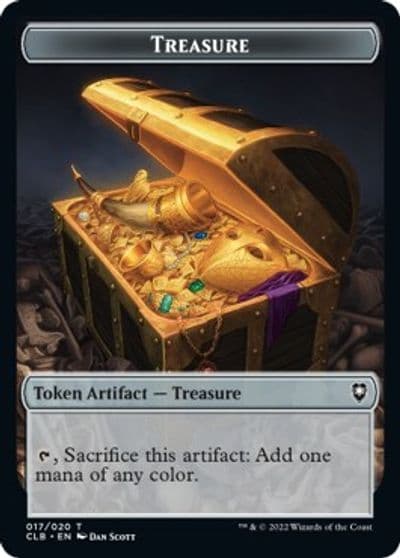 Treasure Soldier Double Sided Token Commander Legends: Battle for Baldur's Gate Magic card
