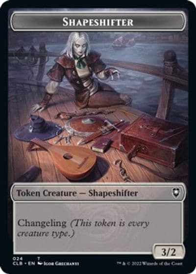 Shapeshifter 024 Shapeshifter 028 Double Sided Token Commander Legends: Battle for Baldur's Gate Magic card
