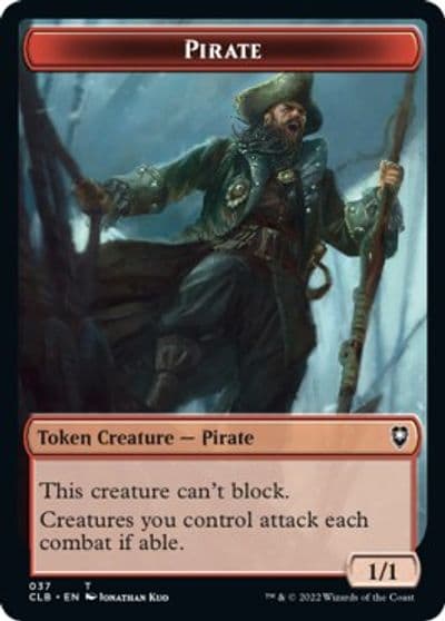 Pirate Goblin Double Sided Token Commander Legends: Battle for Baldur's Gate Magic card
