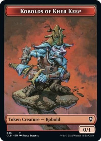 Kobolds of Kher Keep Treasure Double Sided Token Commander Legends: Battle for Baldur's Gate Magic card