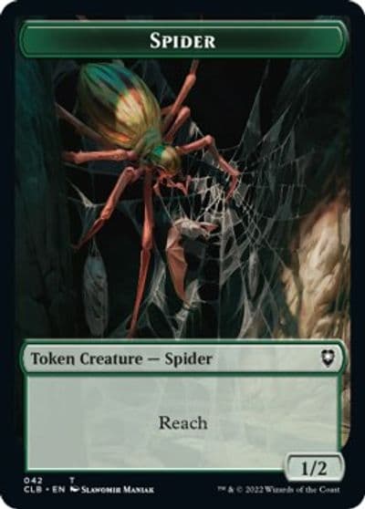 Spider Insect Double Sided Token Commander Legends: Battle for Baldur's Gate Magic card