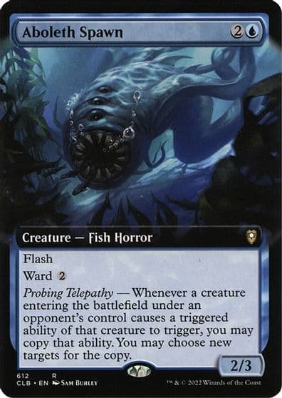 Aboleth Spawn Extended Art Commander Legends: Battle for Baldur's Gate Magic card