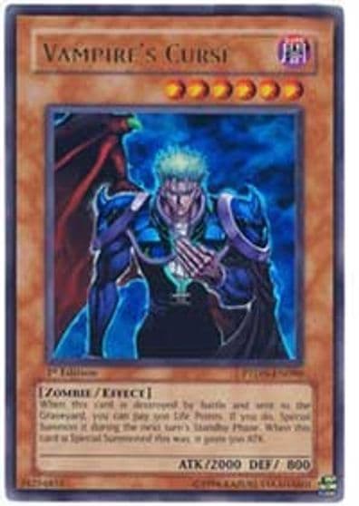 Vampires Curse Phantom Darkness Yu-Gi-Oh! card