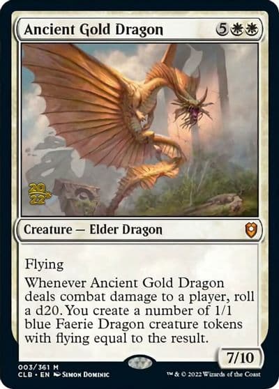 Ancient Gold Dragon Prerelease Cards Magic card