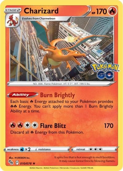 Charizard Pokemon GO Pokemon card