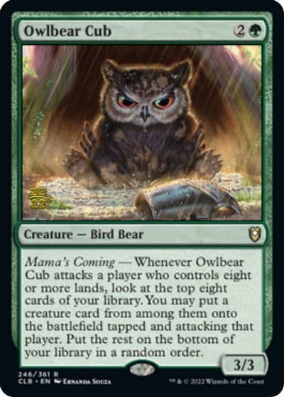 Owlbear Cub Prerelease Cards Magic card