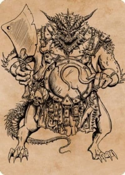 Thrakkus the Butcher Art Card Art Series: Commander Legends: Battle for Baldur's Gate Magic card