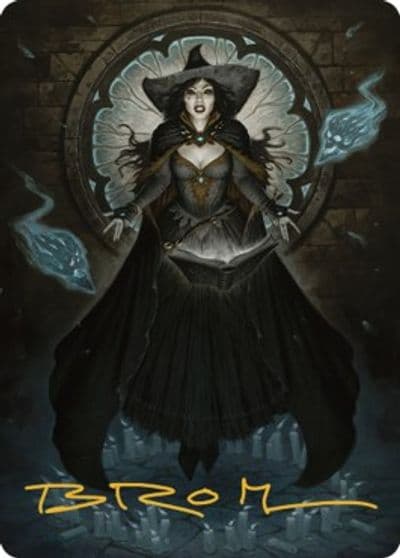 Tasha the Witch Queen Art Card 76 81 Gold Stamped Signature Art Series: Commander Legends: Battle for Baldur's Gate Magic card