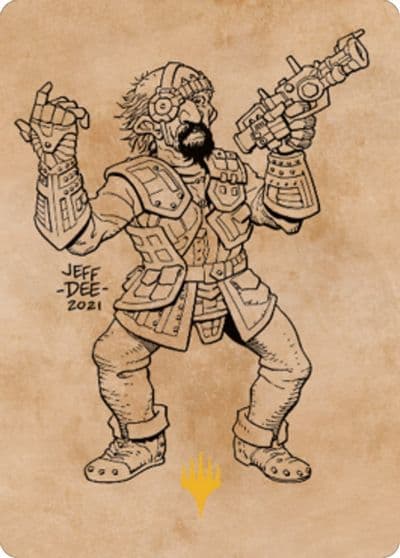 Jan Jansen Chaos Crafter Art Card Gold Stamped Art Series: Commander Legends: Battle for Baldur's Gate Magic card