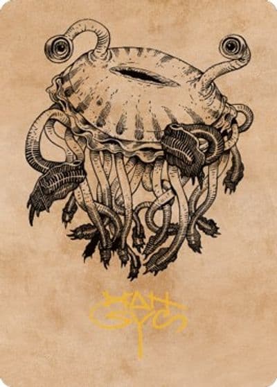 Gluntch the Bestower Art Card Gold Stamped Signature Art Series: Commander Legends: Battle for Baldur's Gate Magic card