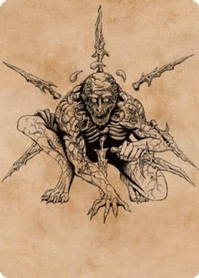 Bhaal Lord of Murder Art Card Art Series: Commander Legends: Battle for Baldur's Gate Magic card