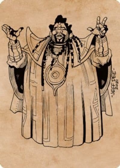 Alaundo the Seer Art Card Art Series: Commander Legends: Battle for Baldur's Gate Magic card