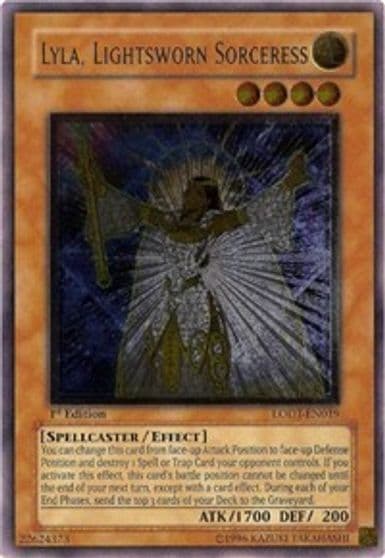 Lyla Lightsworn Sorceress UTR Light of Destruction Yu-Gi-Oh! card