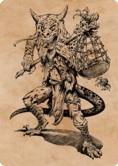 Taunting Kobold Art Card Art Series: Commander Legends: Battle for Baldur's Gate Magic card