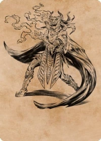 Livaan Cultist of Tiamat Art Card Art Series: Commander Legends: Battle for Baldur's Gate Magic card
