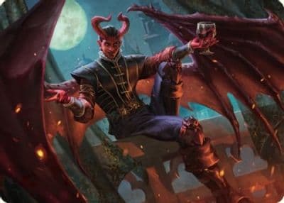 Raphael Fiendish Savior Art Card 40 81 Art Series: Commander Legends: Battle for Baldur's Gate Magic card