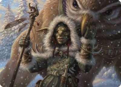 Owlbear Shepherd Art Card Art Series: Commander Legends: Battle for Baldur's Gate Magic card