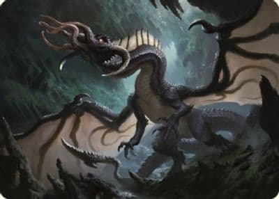 Brainstealer Dragon Art Card Art Series: Commander Legends: Battle for Baldur's Gate Magic card